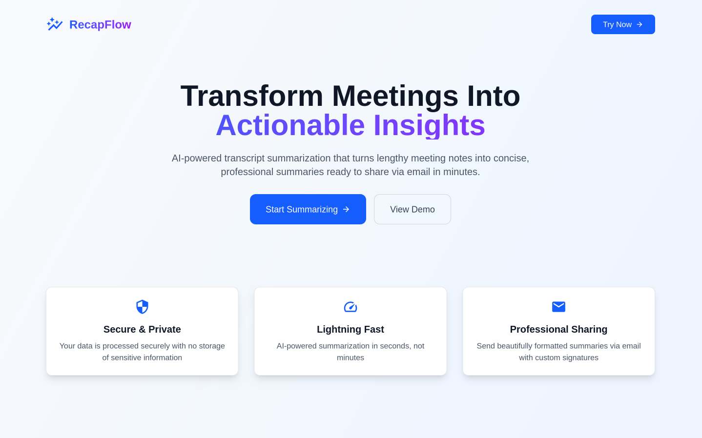 RecapFlow AI